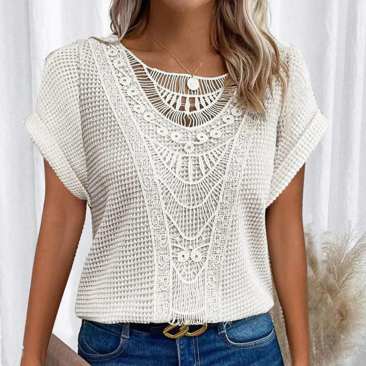 Women's Delicate Textured Blouse - Effortless Style and Comfort