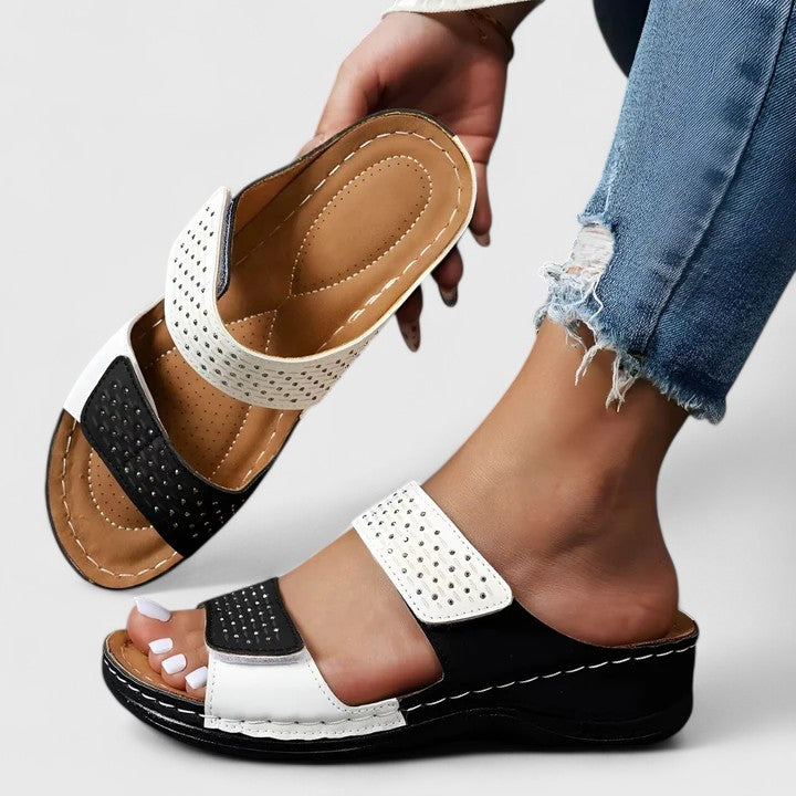 Women's Comfort Strap Sandals - All-Day Cushioned Slip-Ons