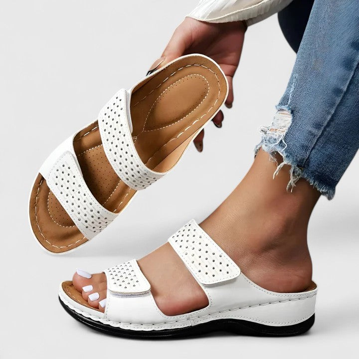 Women's Comfort Strap Sandals - All-Day Cushioned Slip-Ons