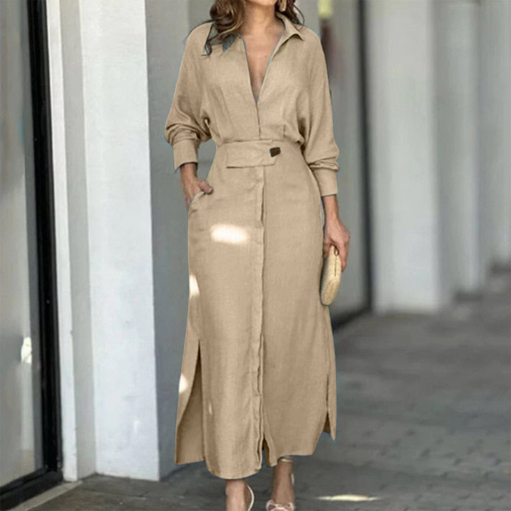 Women's Sara Elegant Long Dress - Effortless Elegance