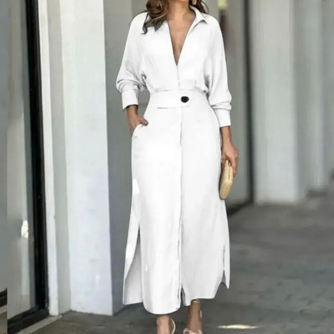 Women's Sara Elegant Long Dress - Effortless Elegance