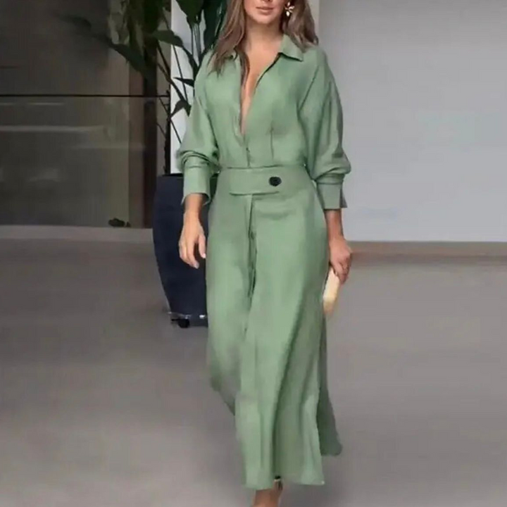 Women's Sara Elegant Long Dress - Effortless Elegance
