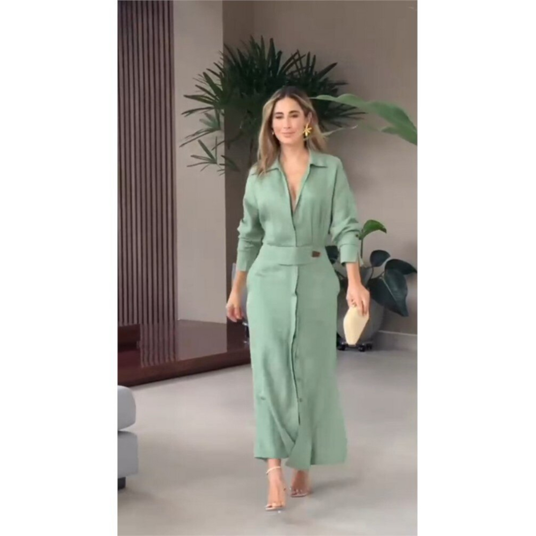 Women's Sara Elegant Long Dress - Effortless Elegance
