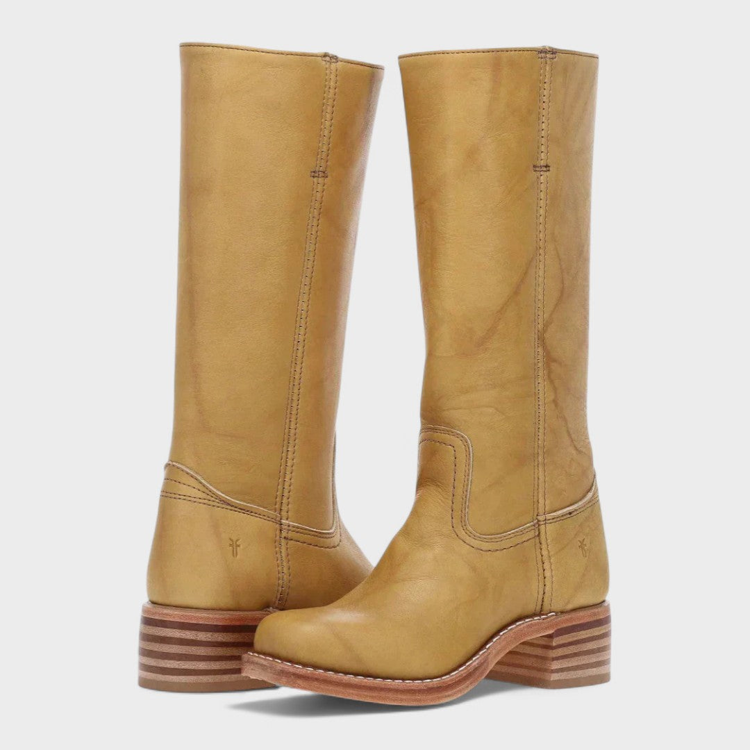 Women's Classic Vegan Leather Riding Boots - Everyday Elegance