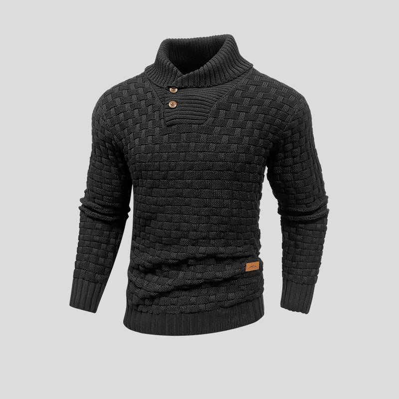 Men's Cotton Bamboo Jumper – Warm Knitted Sweater for Winter