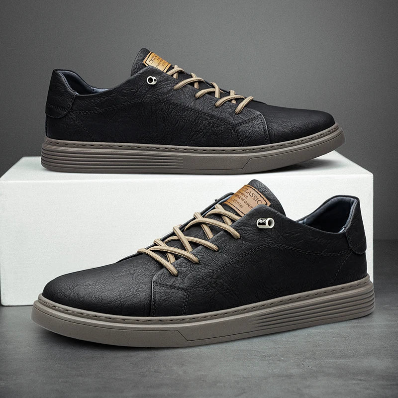 Women's Oxford Leather Sneakers - Everyday Comfort