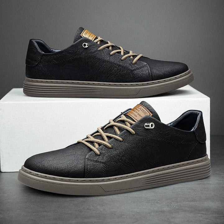 Women's Oxford Leather Sneakers - Everyday Comfort