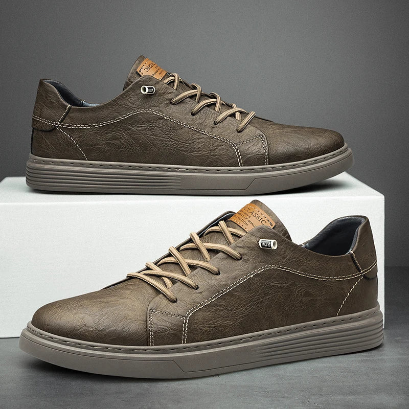 Women's Oxford Leather Sneakers - Everyday Comfort