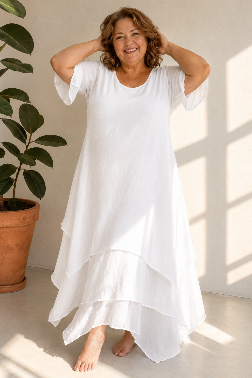 Women's Flowing Maxi Dress - Breezy Elegance for Warm Days