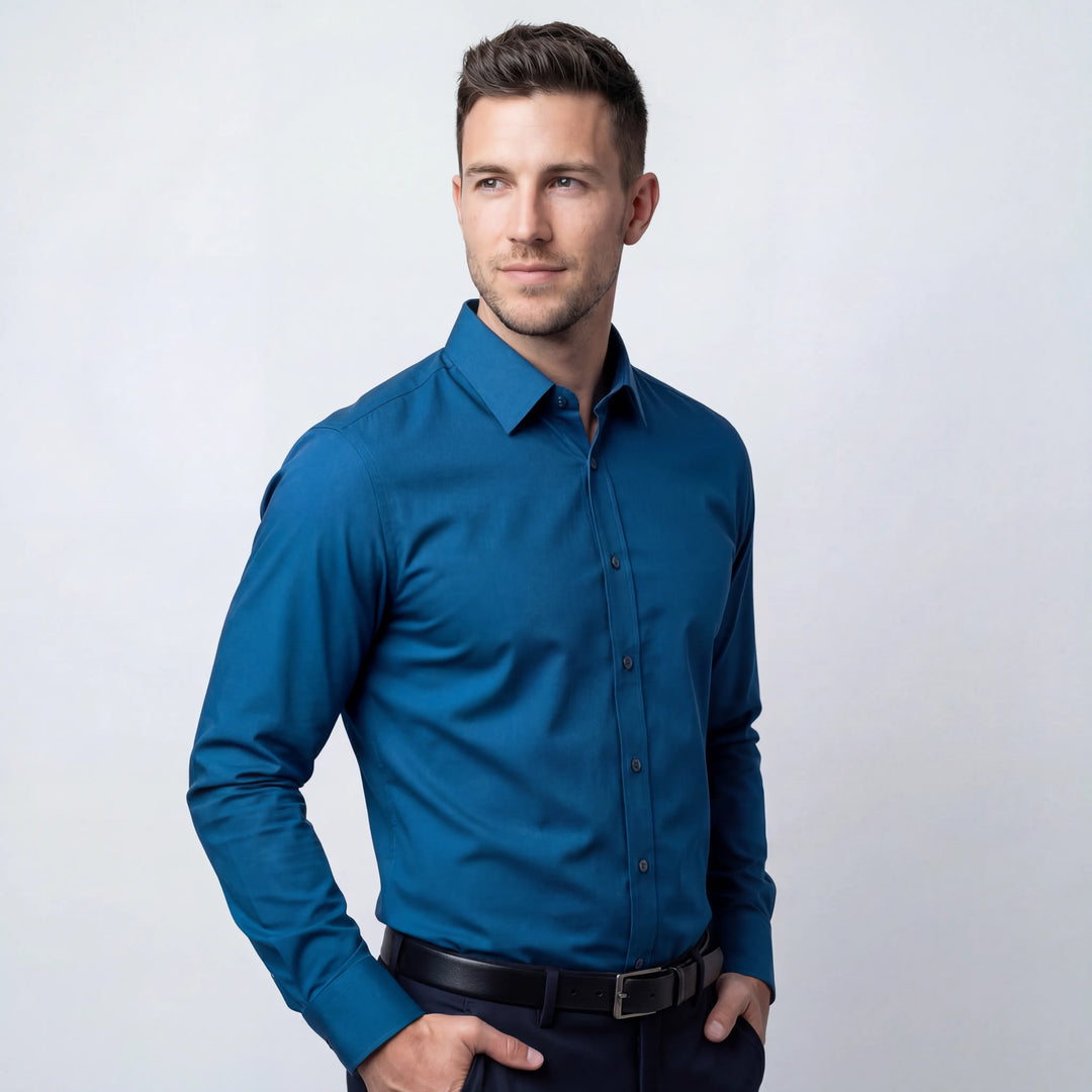 Women's Fitted Wrinkle-Free Blouse - Effortless Style