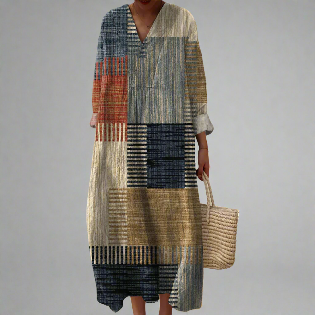 Women's Geometric Summer Dress - Effortless Warm Weather Style