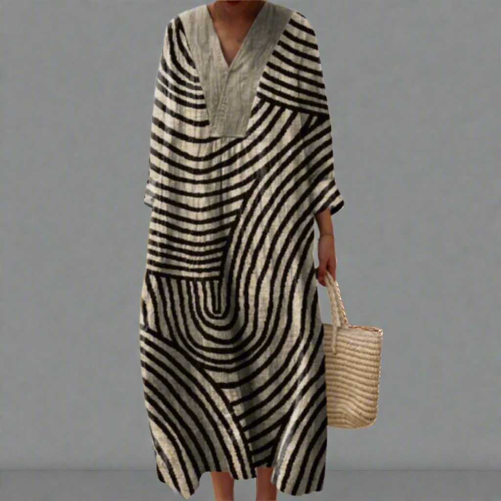 Women's Geometric Print Lightweight Summer Dress