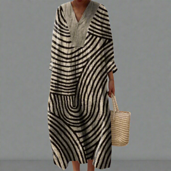 Women's Geometric Print Lightweight Summer Dress