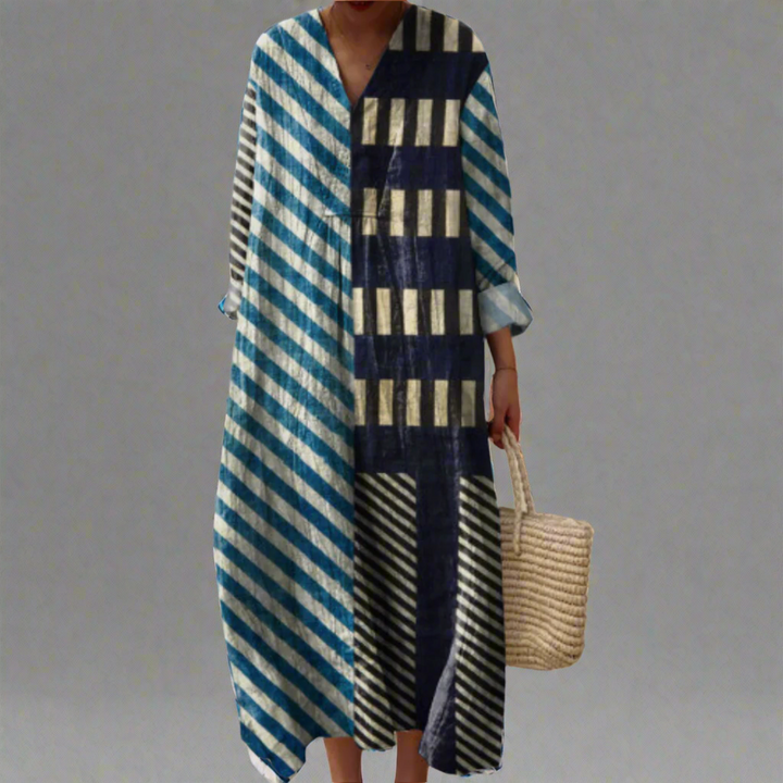 Women's Lightweight Geometric Dress - Breezy Summer Staple