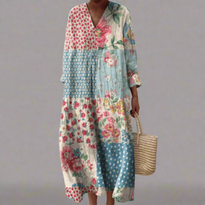 Women's Geometric Casual Dress - Effortless Summer Comfort