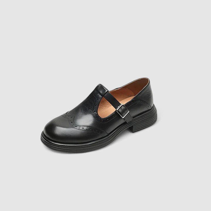 Women's Classic Buckle Brogues - Timeless Office Style