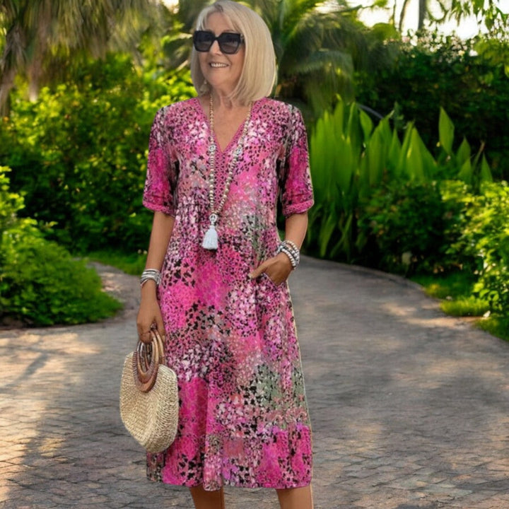 Women's Shining Dress - Effortless Elegance for Every Day