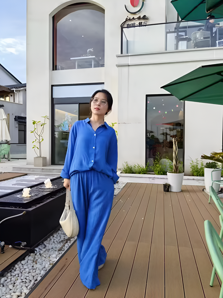 Women's Lara Linen Shirt & Trouser Set