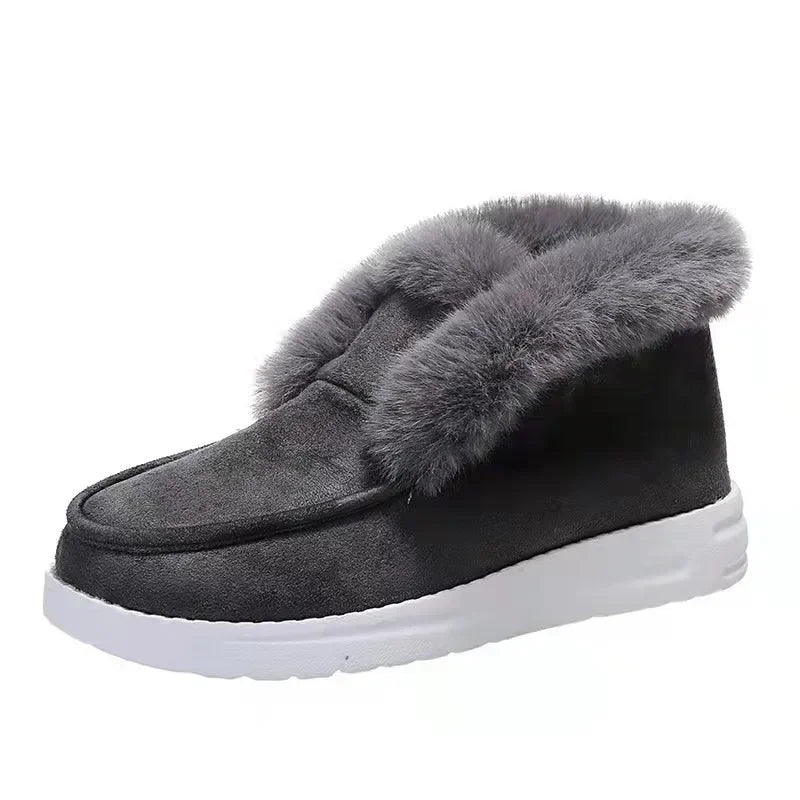Women's Winter Plush Slip-On Boots for Everyday Comfort