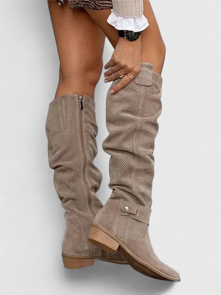 Women's Chic Knee-High Boots - Elevated Style with Every Step