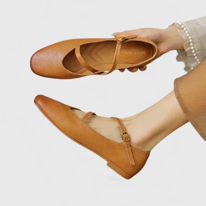 Women's Strap Ballet Flats - Everyday Elegance for All Occasions