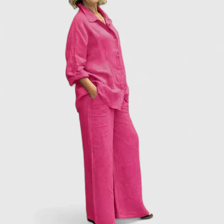 Women's Comfortable Two-Piece Set - Versatile & Effortless