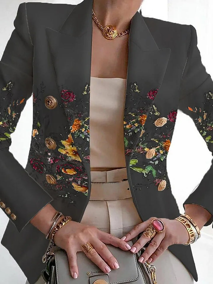 Women's Botanical Tailored Blazer - Polished & Elegant