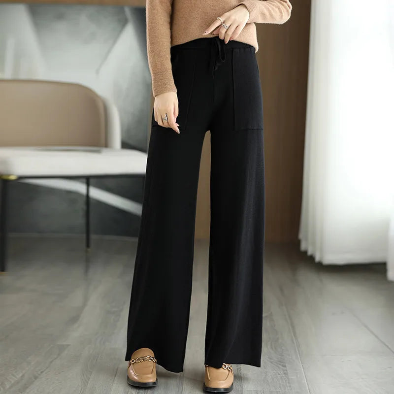 Women's Merino Wool Lounge Trousers – Soft Knit Office to Home