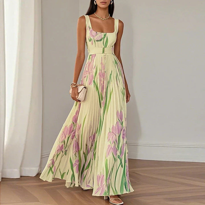 Women's Floral A-Line Maxi Dress – Perfect for Summer Events
