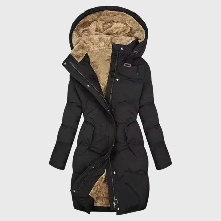 Women's Longline Puffer Coat - Cozy Winter Essential