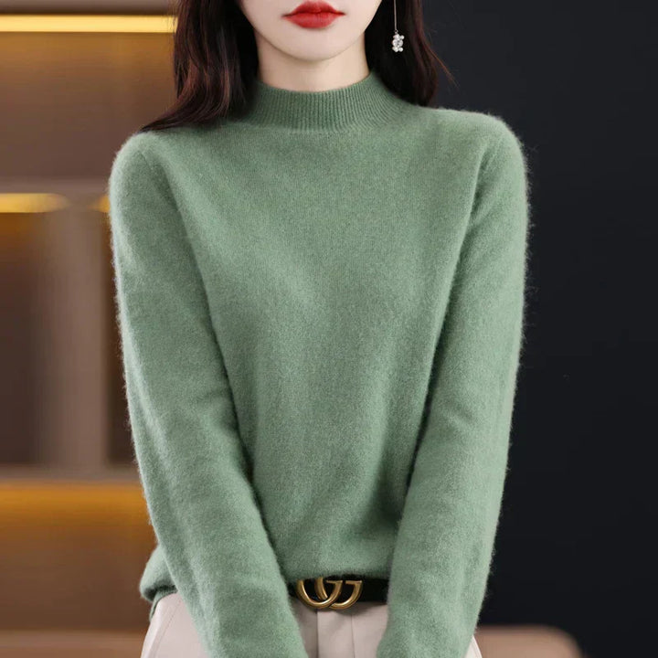Women's Merino Wool Cashmere Blend Sweater - Soft & Warm