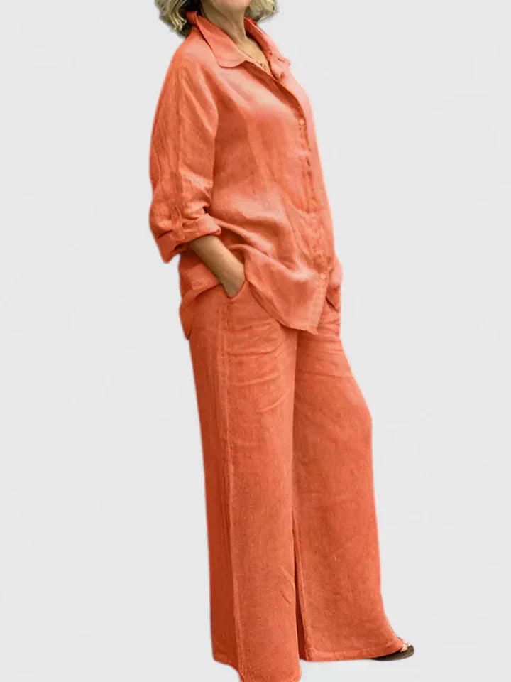 Women's Comfortable Two-Piece Set - Versatile & Effortless