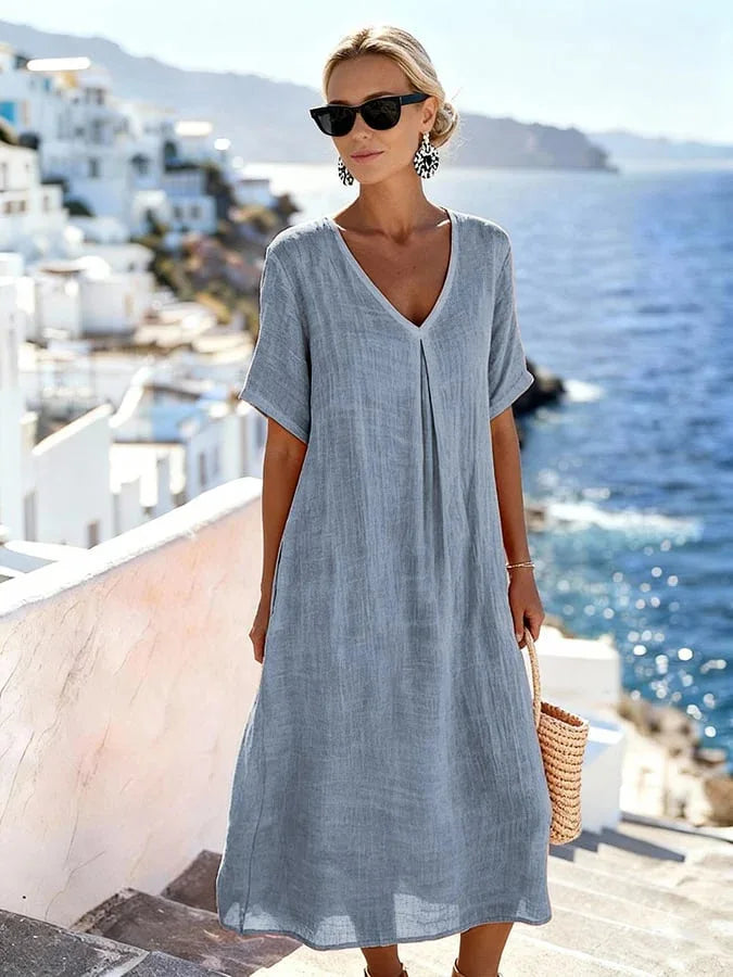 Women's Relaxed Flowing Maxi Dress - Summer Essential
