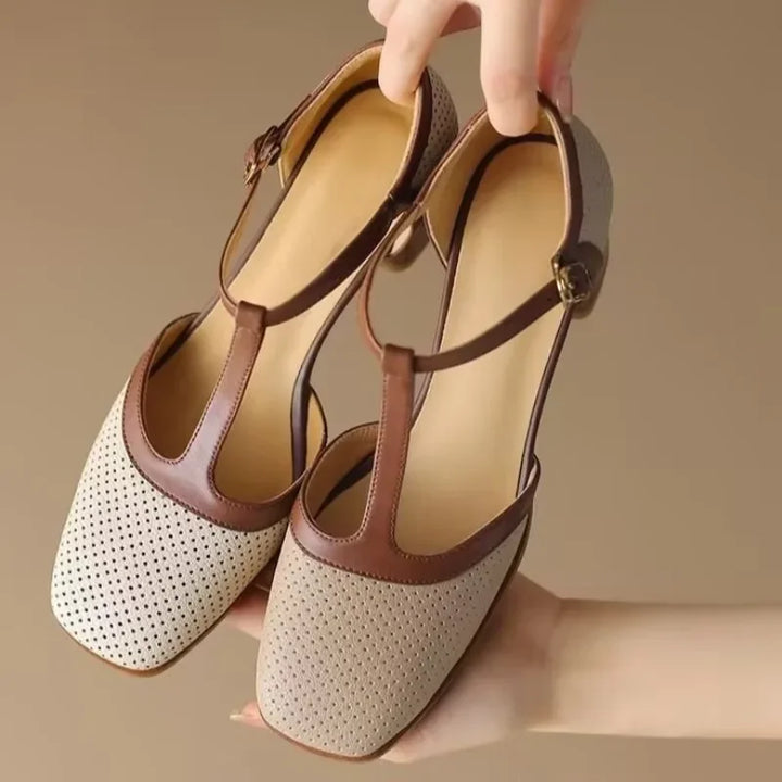 Women's Mid-Heel Orthopedic Shoes - Stylish Comfort for All Day