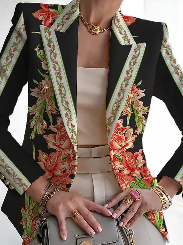 Women's Botanical Tailored Blazer - Polished & Elegant