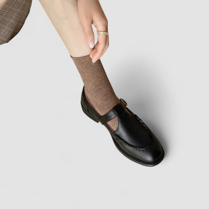 Women's Orthopedic Square-Toe Mary Jane Flats - Everyday Comfort