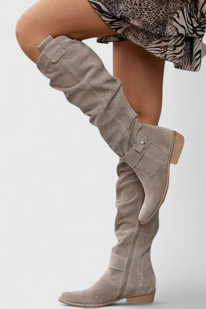 Women's Chic Knee-High Boots - Elevated Style with Every Step
