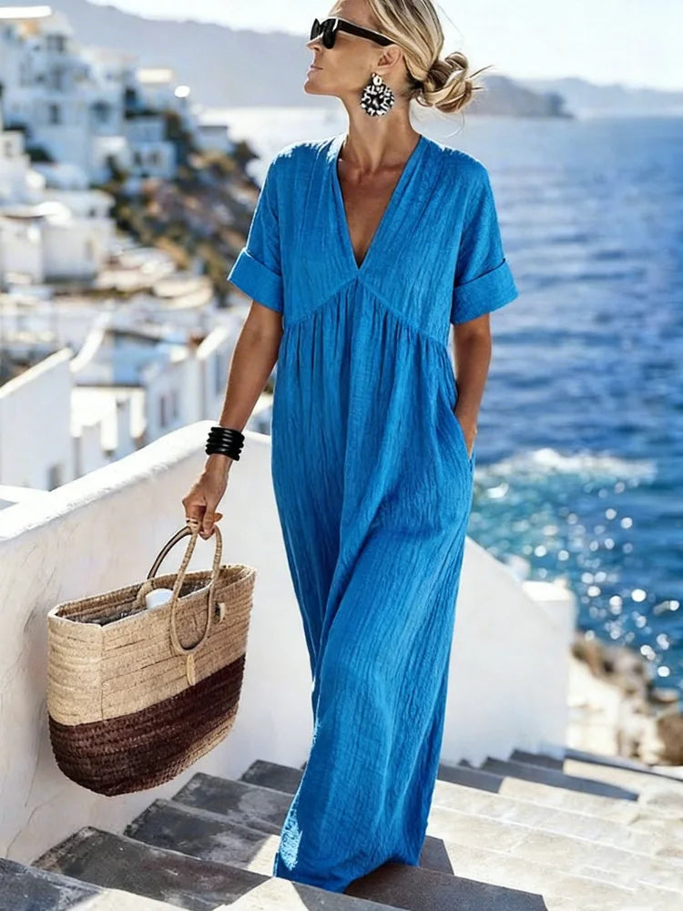 Women's Viviana Effortless Maxi Dress - Breezy Summer Days
