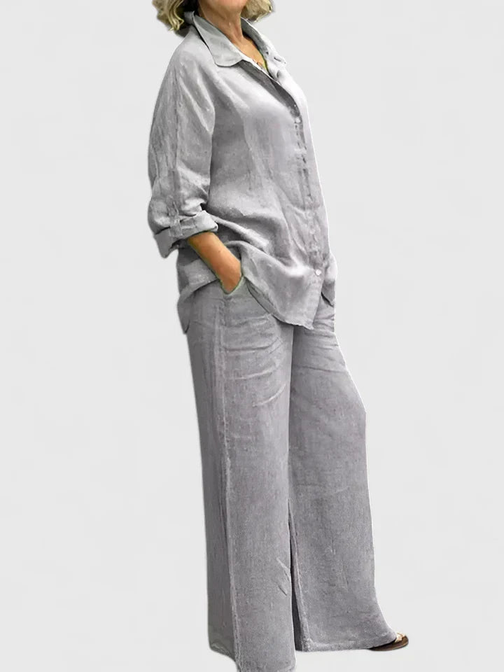 Women's Comfortable Two-Piece Set - Versatile & Effortless
