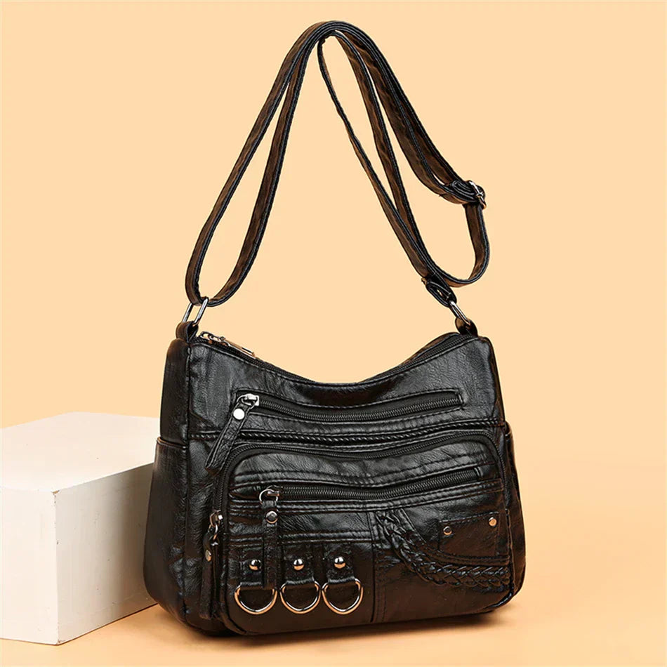 Women's Vintage Charm Elegant Shoulder Bag - Everyday Sophistication