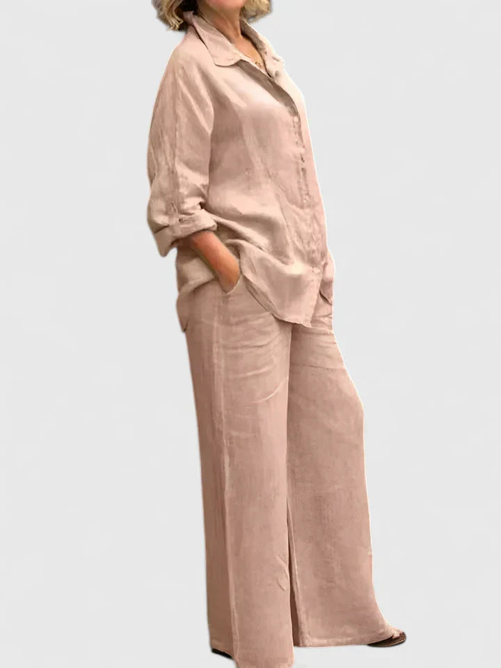 Women's Comfortable Two-Piece Set - Versatile & Effortless