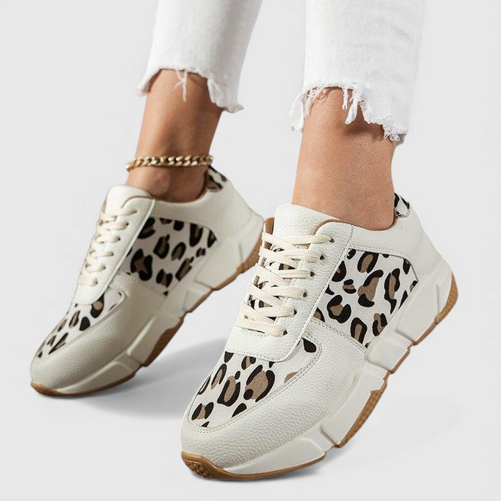 Women's Leopard Print Comfort Shoes - Elegant Pain-Free Walking
