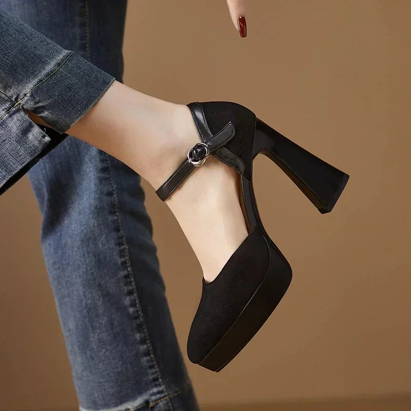 Women's Ankle-Strap Pumps - Elegant Everyday Heels