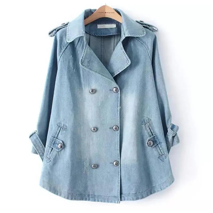 Women's Double-Breasted Blazer - Perfect for Transitional Weather
