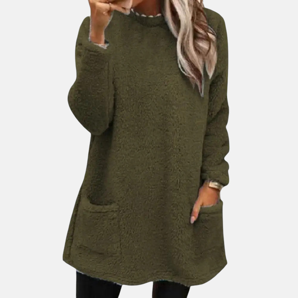 Women's Isabel Fleece Long Sweatshirt - Everyday Comfort