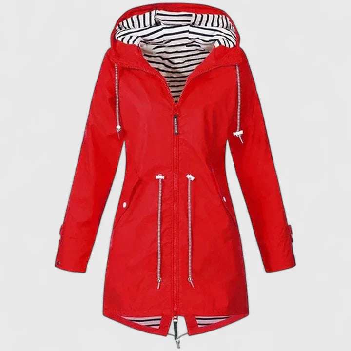 Women's Hooded Rain Jacket - Everyday Weather Protection