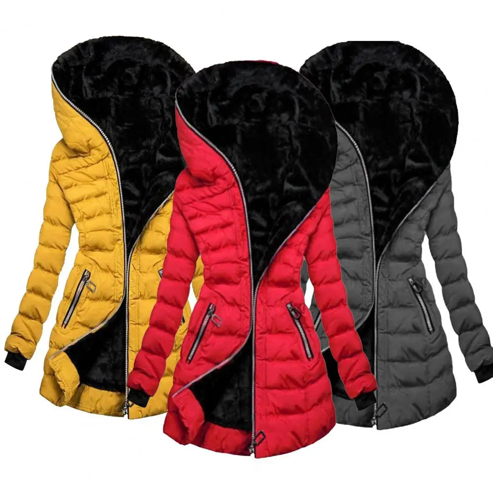 Women's Aurelio Winter Jacket - Slim Fit, Oversized Hood