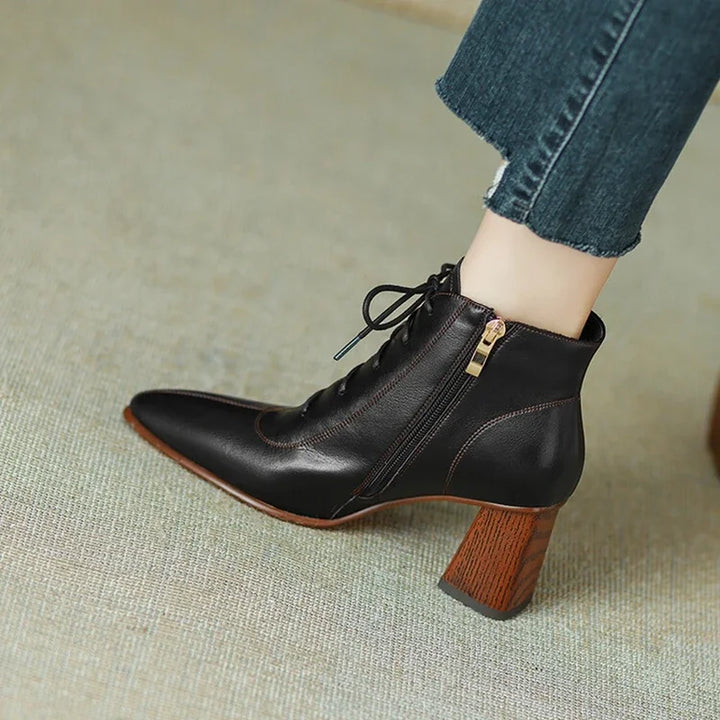 Women's Genuine Leather Pointed Toe Boots - Everyday Edge