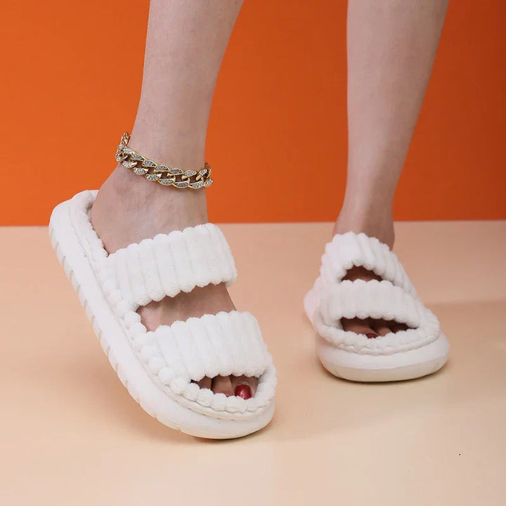 Women's Lush Mellowz Linen Slippers - Soft & Supportive