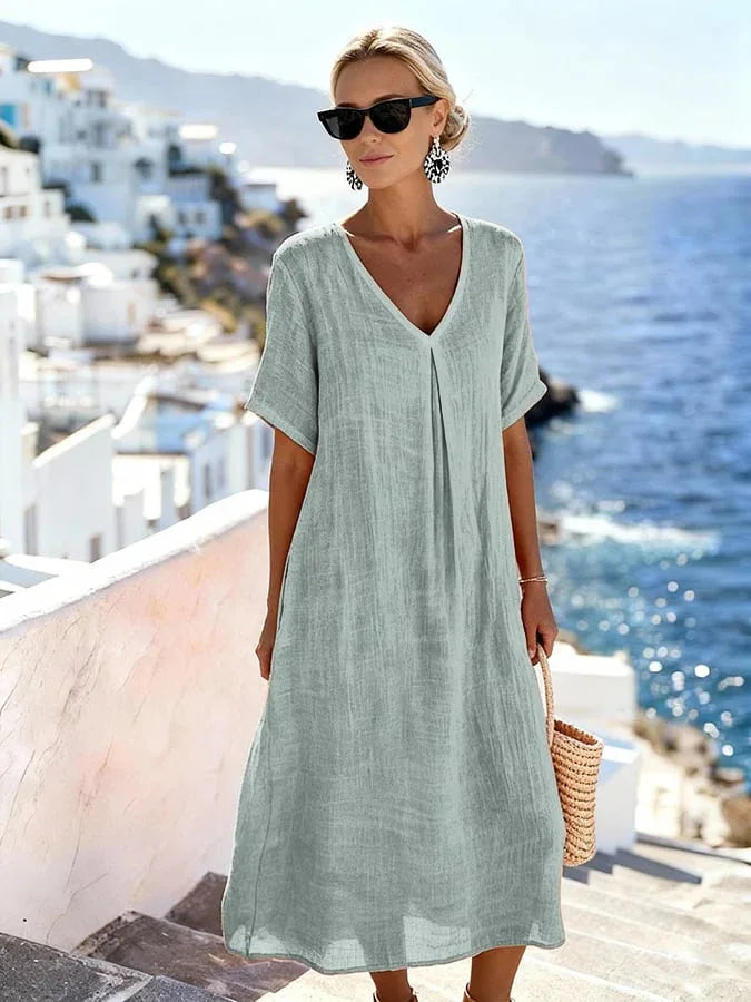 Women's Relaxed Flowing Maxi Dress - Summer Essential